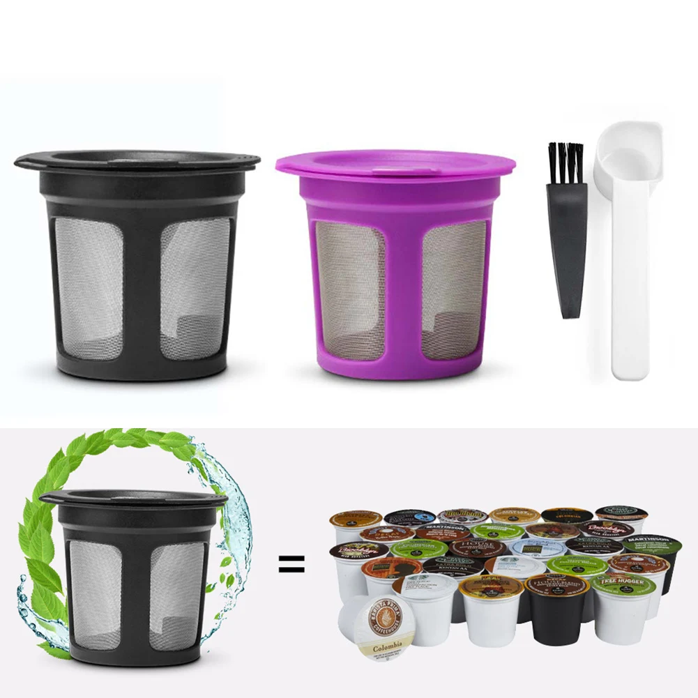 

6pcs 2set Reusable Cup For 2.0 .0 Coffee Maker Refillable Filter For Pods Coffee, Cocoa Tea Brewing Tools, Filter Accessorie