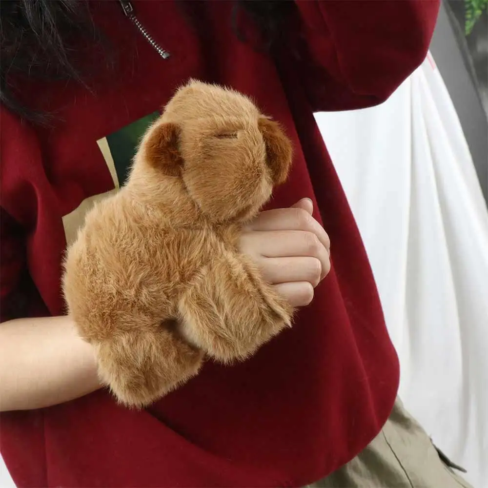 Capybara Rodent Slap Bracelet Series Simulation Cute Doll Plush Doll Slap Bracelet Wrist Style Soft Capybara Plush Wrist Band