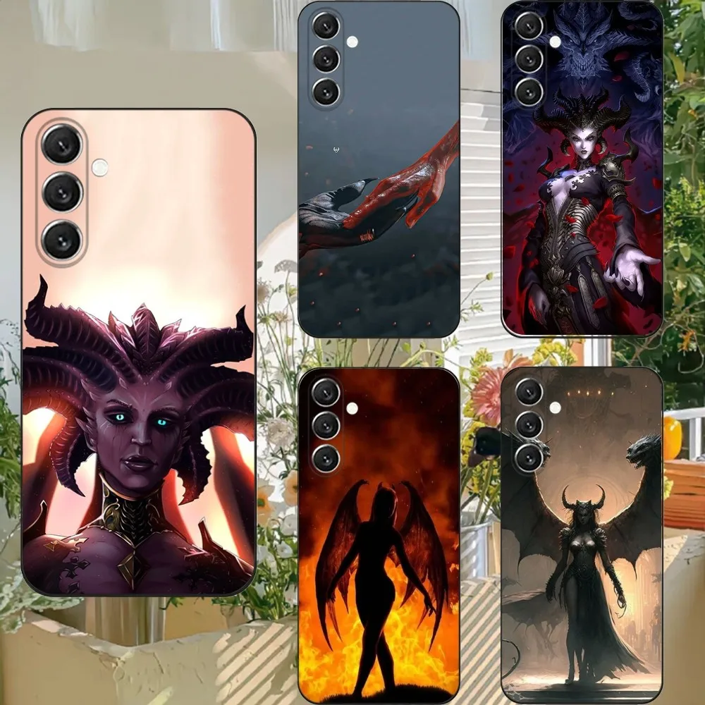 

Game D-Diablo lilith Phone Case For Samsung S21,S22 Ultra,S20,S30 plus,S22 plus,S23,S30 ultra 5G Silicone Cover
