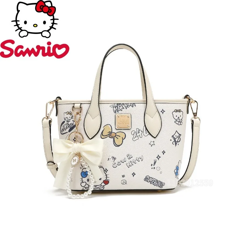 

Sanrio Hello Kitty New Women's Handbag Cartoon Cute Women's Shoulder Bag Fashion Trend Printing Shoulder Messenger Bag
