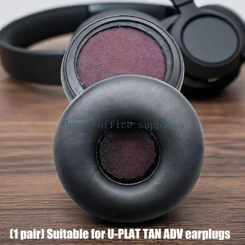 K43B Black Ear Pad Pair for PLATTAN ADV, Replacement Ear Cushions Earmuff Design for Comfortable Wear and Ear Cup Seal Support