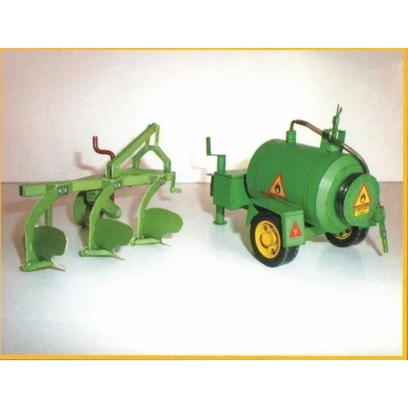 Funny DIY 1:32 Czech Zetor Tractor 3D Paper Card Building Sets Construction Educational Toys Military Model Gift