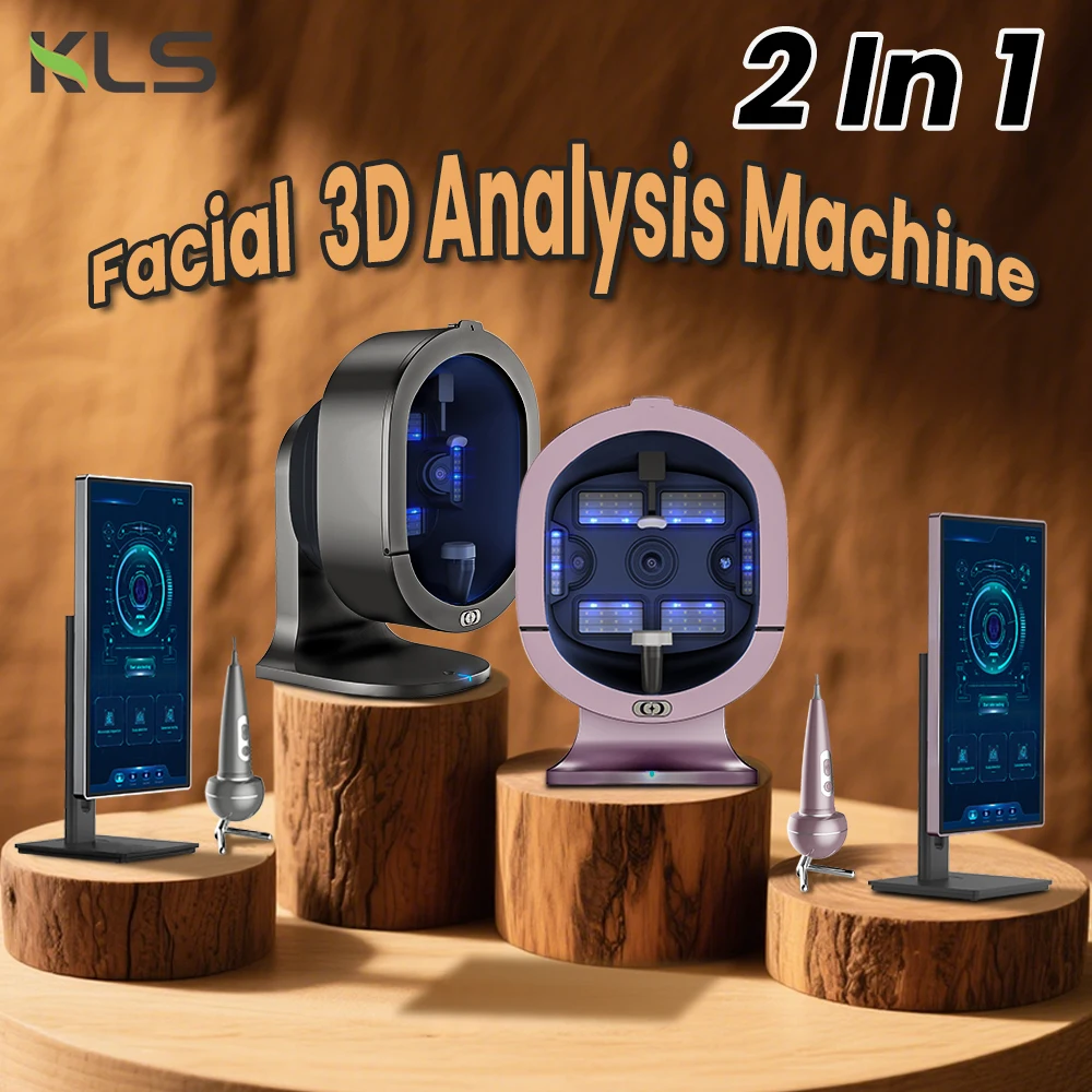 

2025 Multispectral Beauty Skin Care 2 IN 1 Full-Face Skin Imaging Device Professional 3D Facial Scanner Ai Analysis Machine