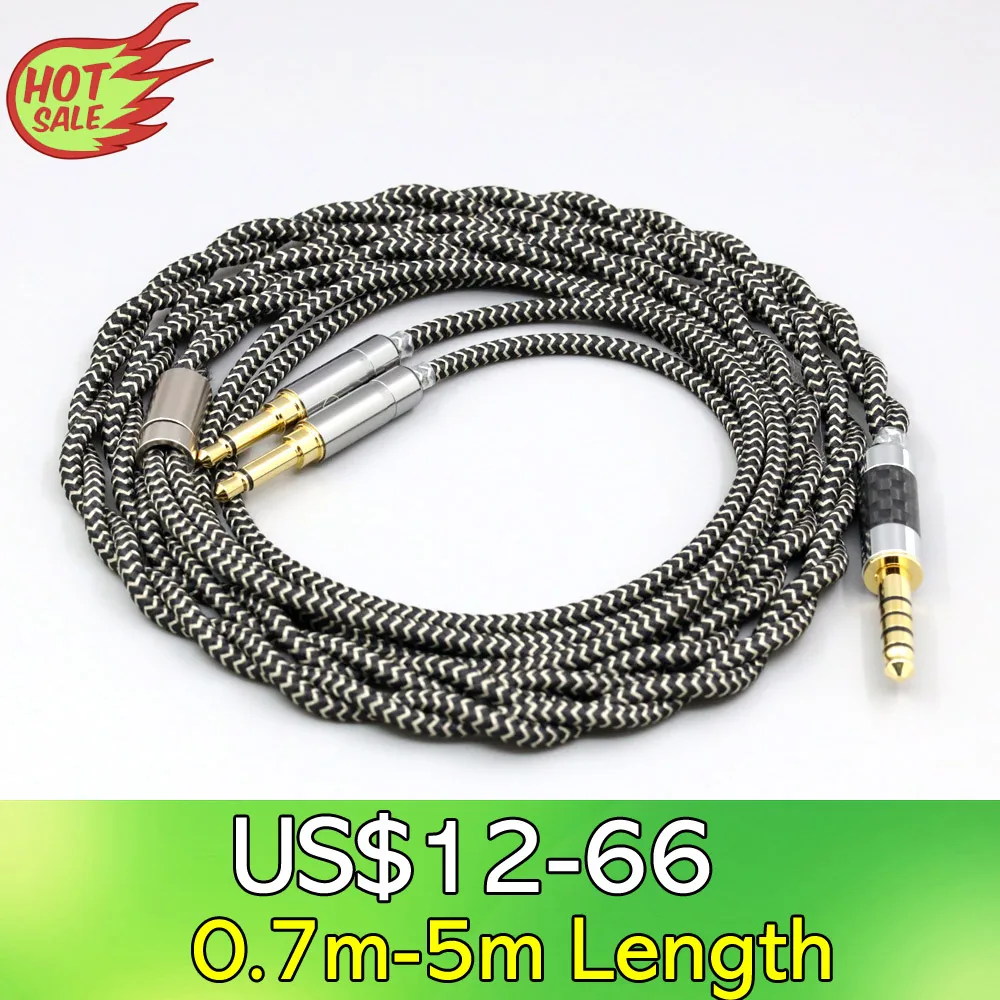 2 Core 2.8mm Litz OFC Earphone Shield Braided Sleeve Cable For KENNERTON GJALLARHORN MAGNI M-12s JORD GOLDPLANAR GL2000 LN008063