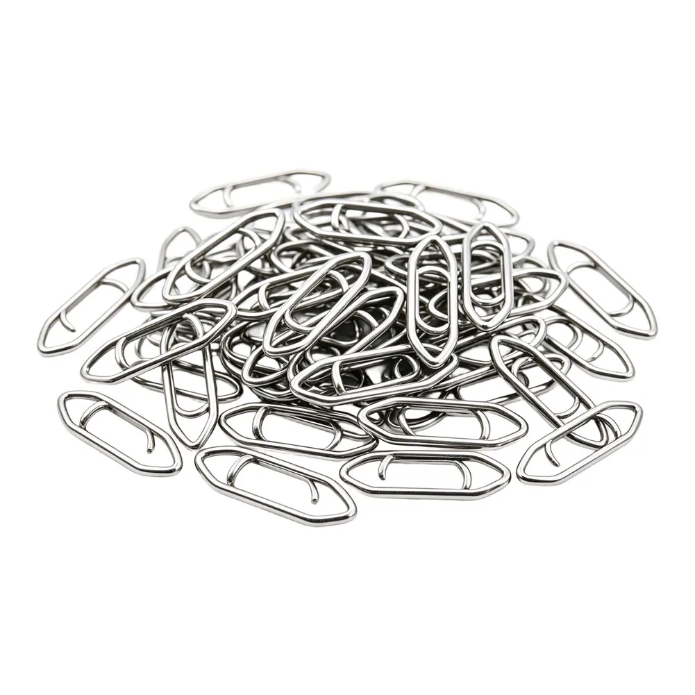Stainless Steel Snap Swivel 200PCS with Inner Structure for Improved Retention During High Stress Fishing Situations