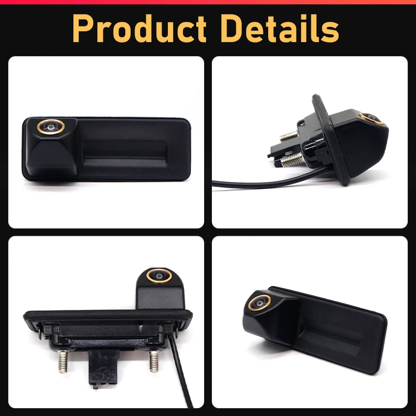 CCD AHD 170 °   عين السمكة كاميرا الرؤية الخلفية لسكودا سوبيرب MK2 2008 2009 2010 2011 2012 2013 2014 سيارة الجذع مقبض شاشة الكاميرا