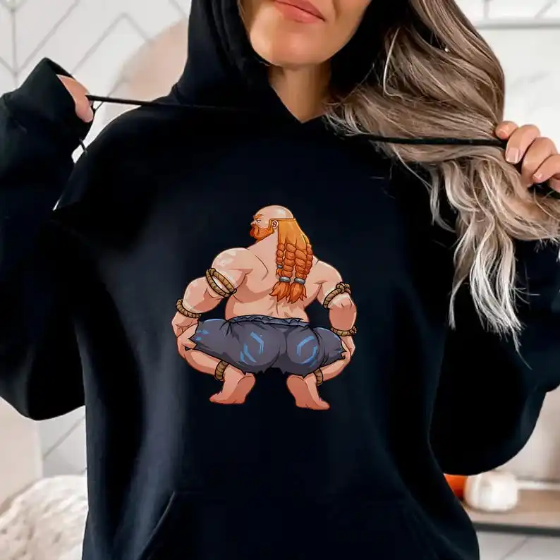 Gragas Hoodie - Squat Broly Meme Gaming Sweatshirt, Unisex Hooded Sweatshirt, Hoodie