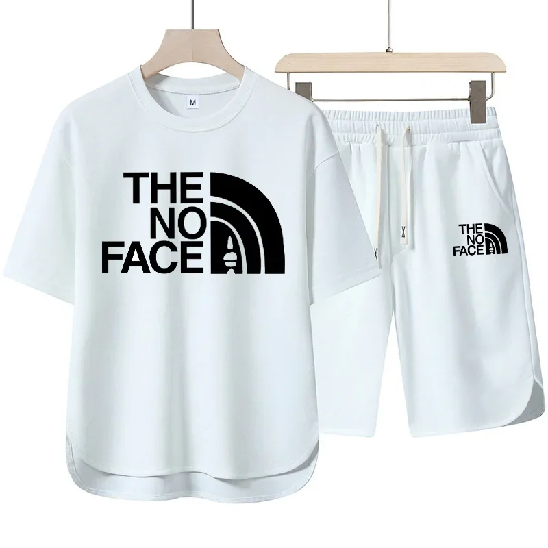 

Новинка 2023 года, мужская повседневная рубашка с короткими рукавами из хлопка и льна + спортивные шорты, комплект из 2 предметов для бега на открытом воздухе, баскетбольный комплект