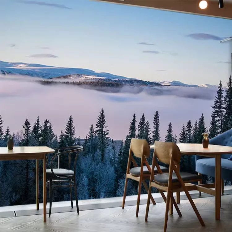 3D Printing of Natural Scenery, Forest, Room Background, Decorative Fabric, Bedside Arrangement, Hanging Fabric, Tapestry - Image 5