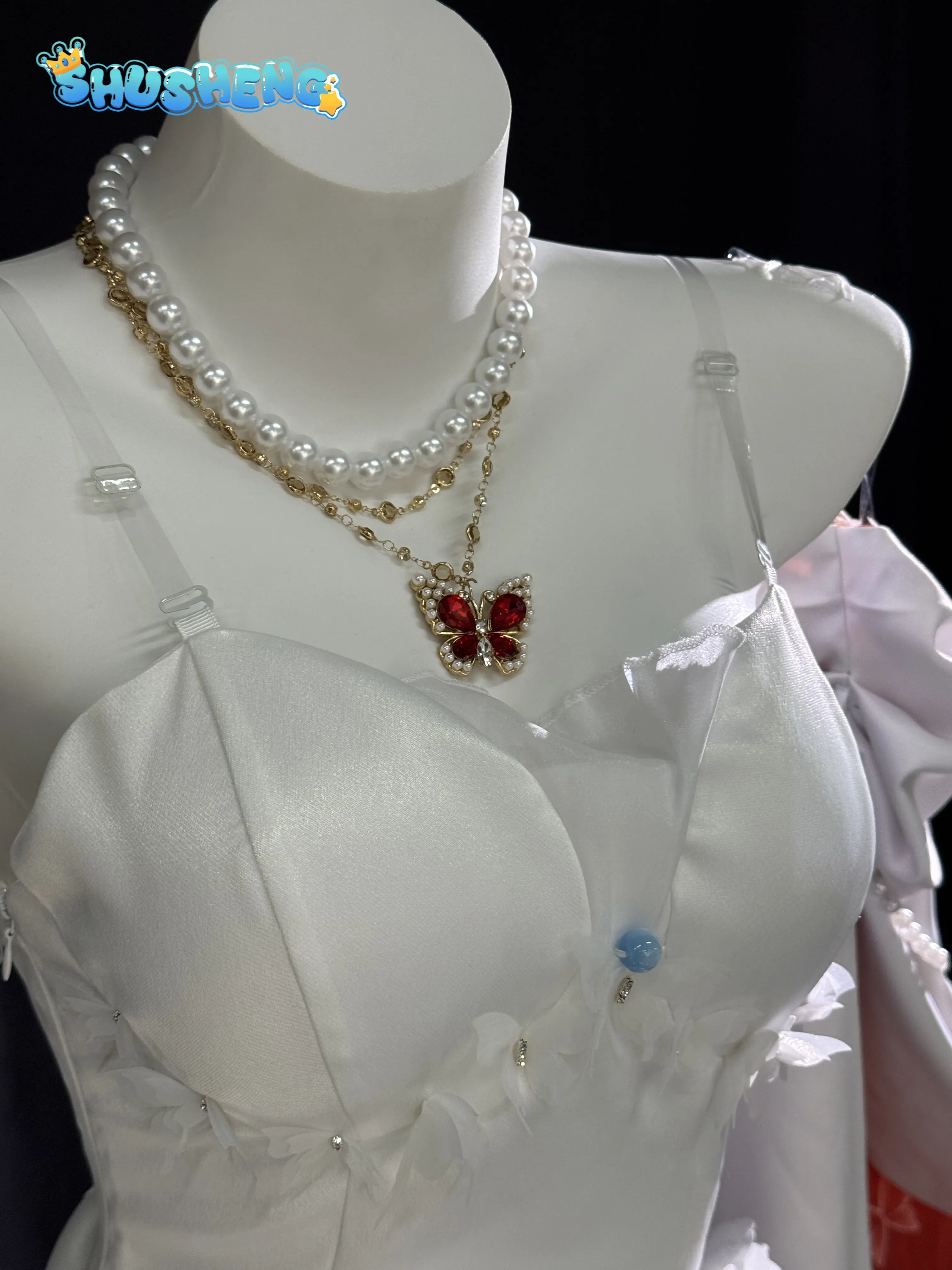 

The Shorekeeper Game Wuthering Waves Cosplay Costume Halloween Christmas New Women'Elegant Dress Wig Prop Uniform XS-XXXL