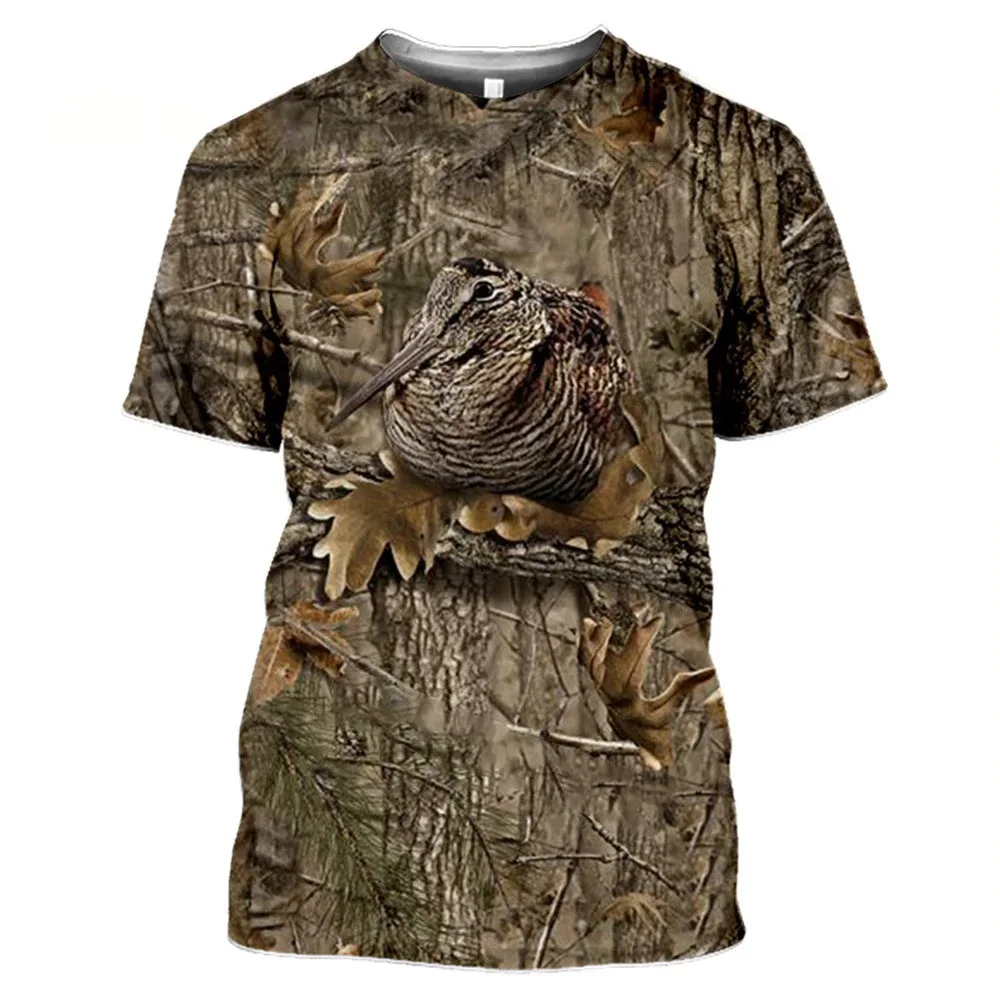 T-shirts Jungle Camouflage Animals Summer Children's clothing 3D Print Kid T Shirt Fashion Casual Cartoons T-shirt Boy Girl Tops