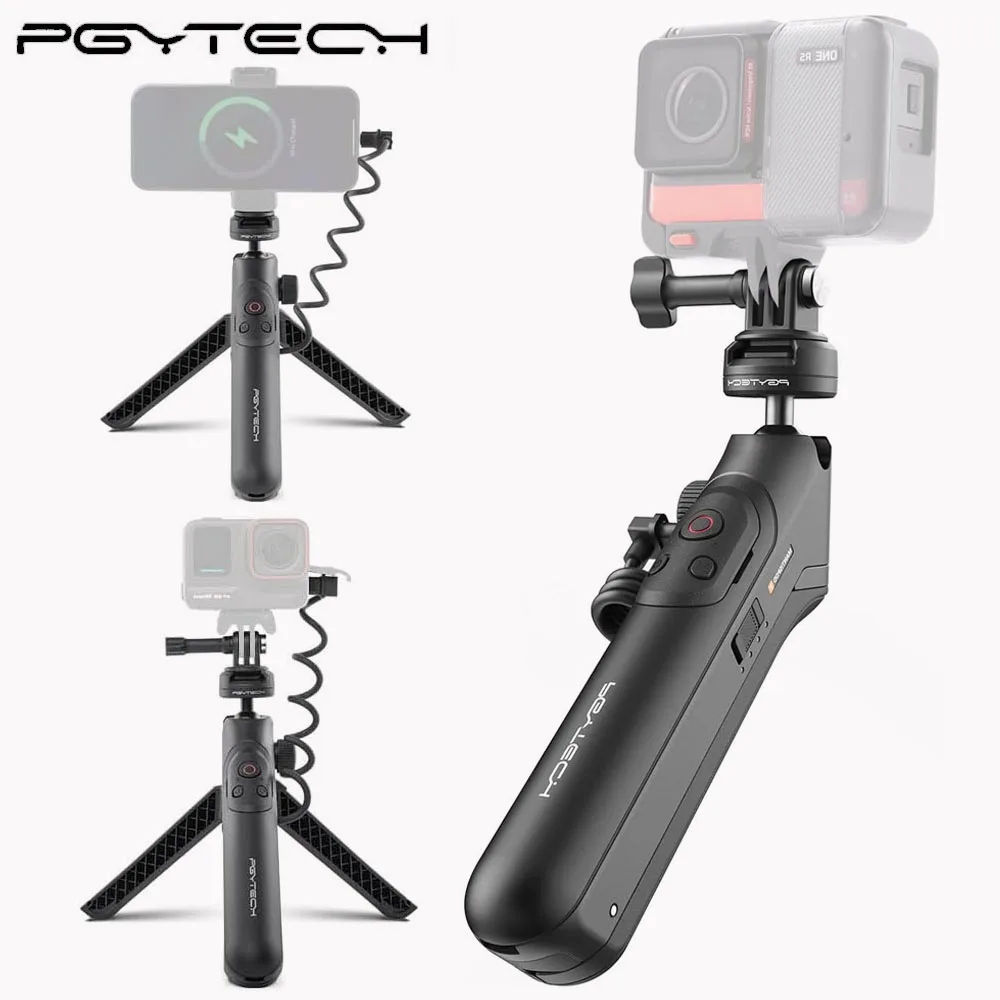 

PGYTECH CapLock MantisPod Power Tripod Handheld With Remote Control 4/1 Adapter For Gopro Insta360 Action Camera SmartPhone