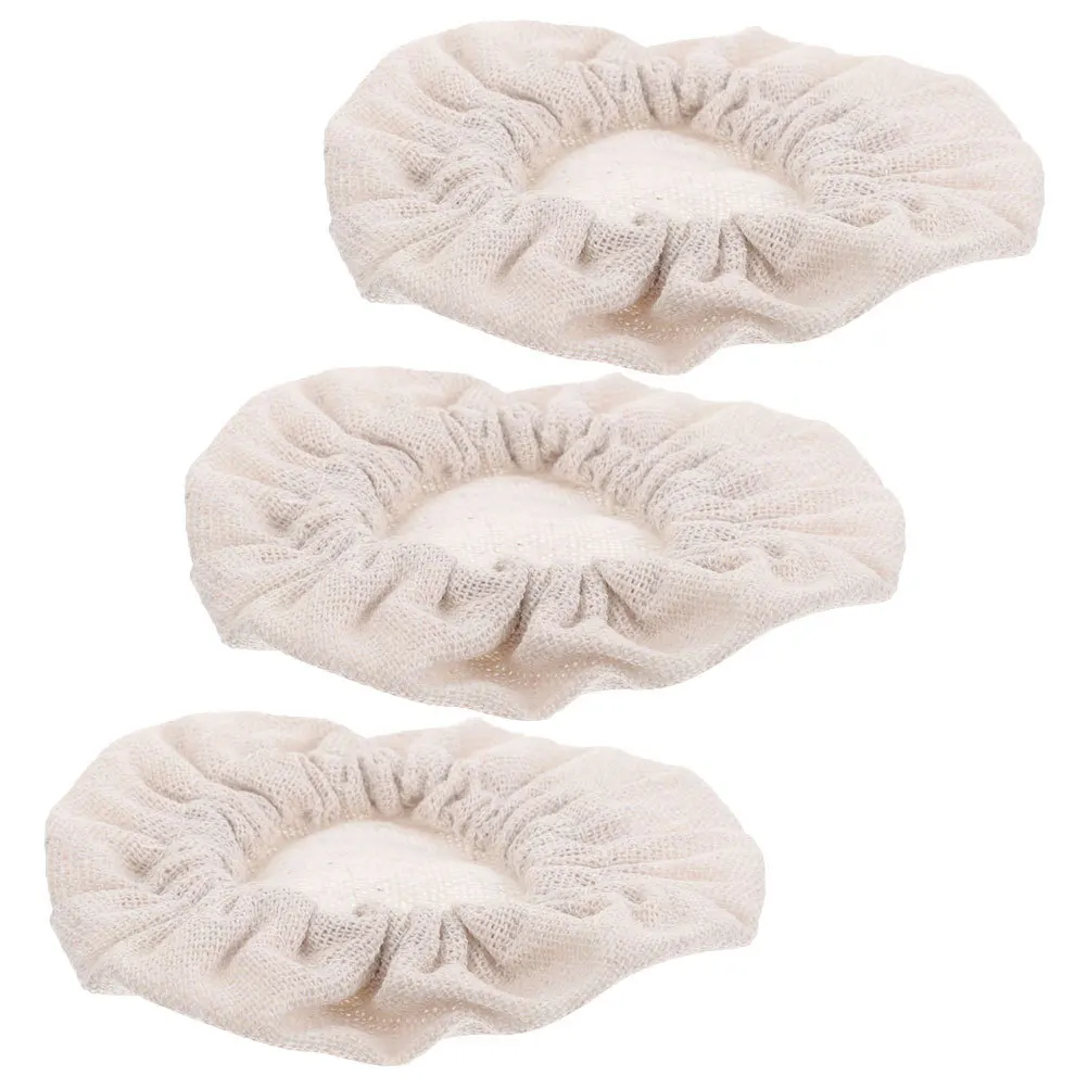 

3Pcs Fermentation Tank Cloth Lid Replacement Breathable Sourdough Starter Cloth Cover Practical Kitchen Accessory