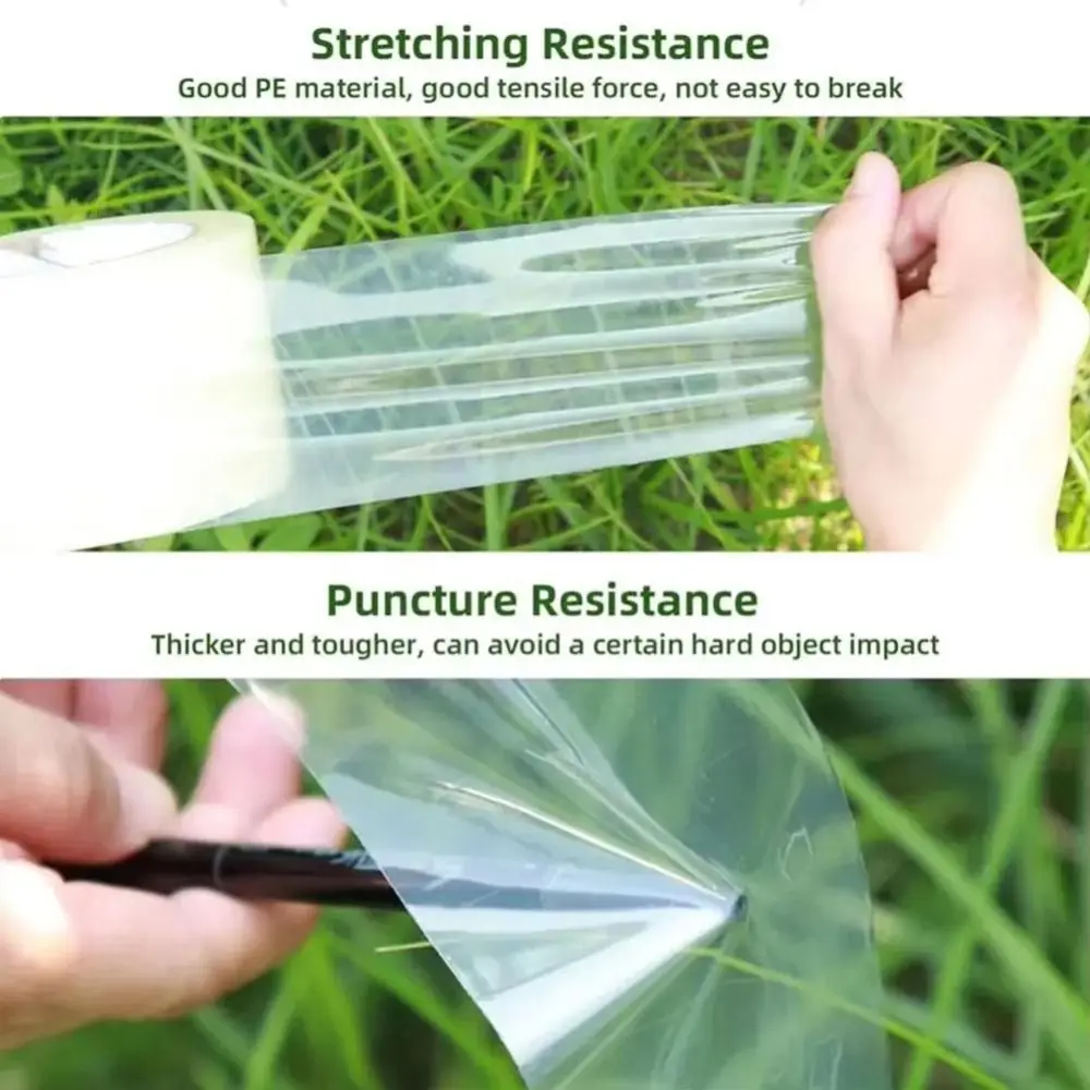 New UV Resistant Film Repair Tape Strong Adhesion Transparent Greenhouse Repair Patch Seaming Plastic Sheeting Tape