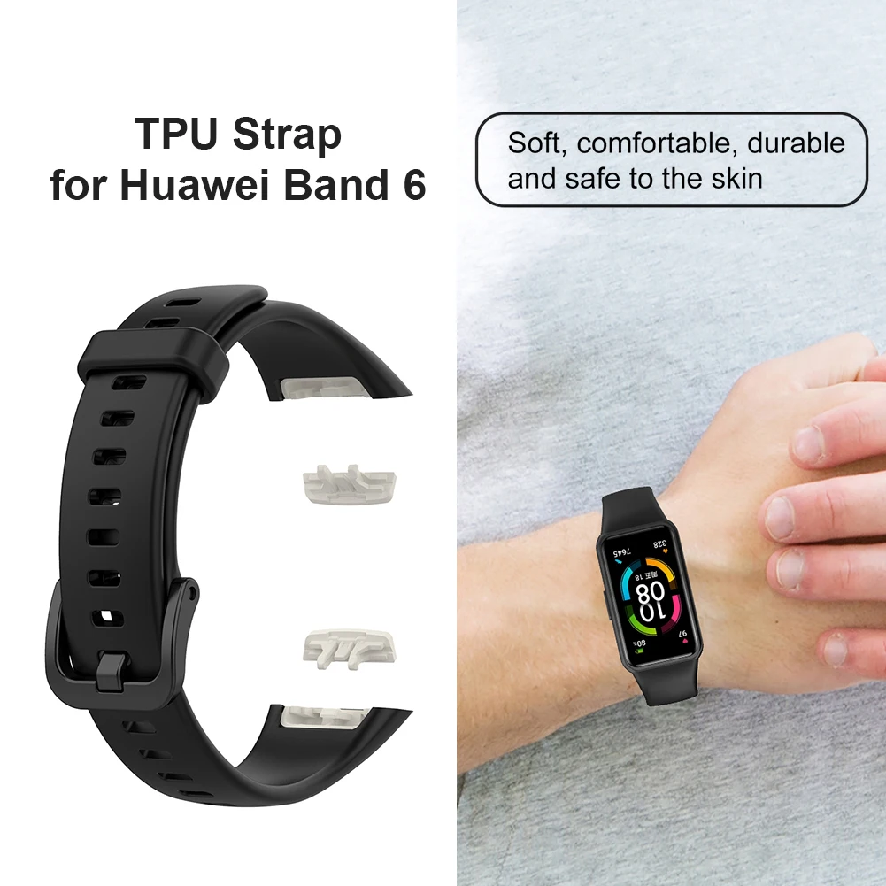 Smart Watch Band Simple Wristband Bracelet Soft Comfortable Replacement for HUAWEI Band 6 for HONOR Band 6