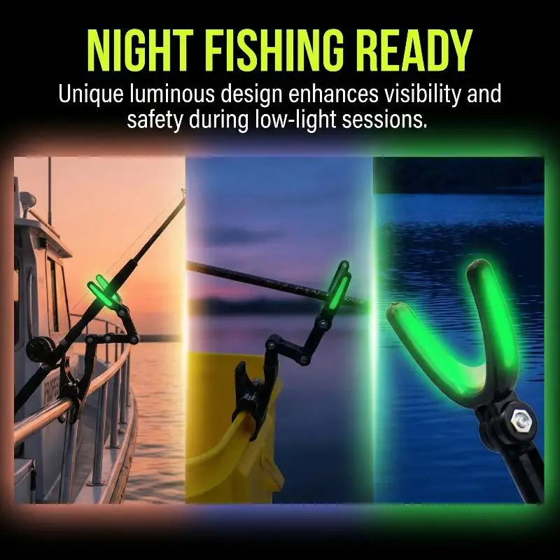 Multi Angle 360 Rotating Fishing Rod Holder Bracket Bridge Raft Angling Rack Sturdy Secure SupportHot