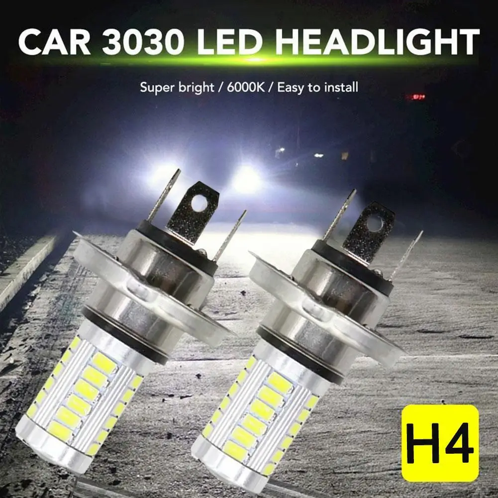 Car Led Fog Light H4 Brake Reversing Light Super Bright Consumption Led Headlight Energy Low Accessories Headlight Motorcyc G0U2