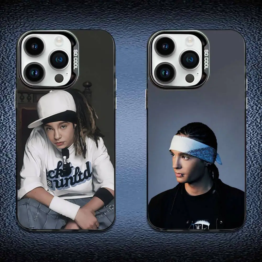 

T-Tom Bill K-Kaulitz Tokio Hotel Phone Case For iPhone 16,15,14,13,12,11,Mini,Pro,E,MAX Black Candy Matte Shockproof Cover