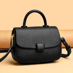 PU leather Elegant Women Messenger Bags with flower Office Ladies Totes Pure Handbag for female Crossbody Shoulder Bags wallet