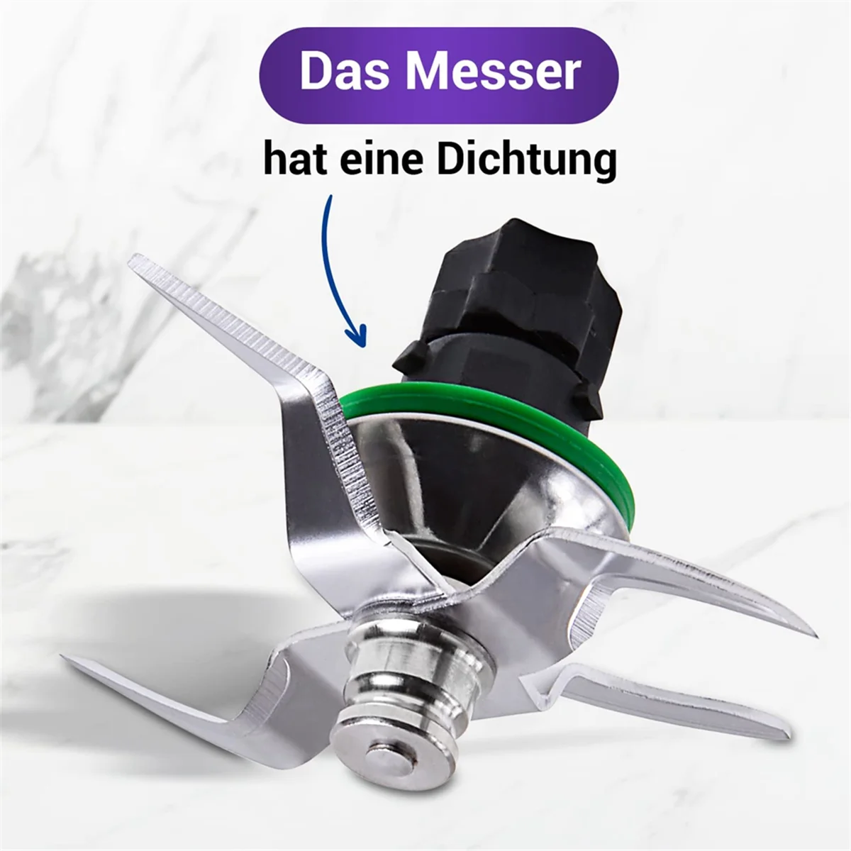 Mischmesser-Ersatz für Thermomix-Messer TM5 TM6 Ersatzklinge für Thermomix Vorwerk TM5 Küchenmaschine