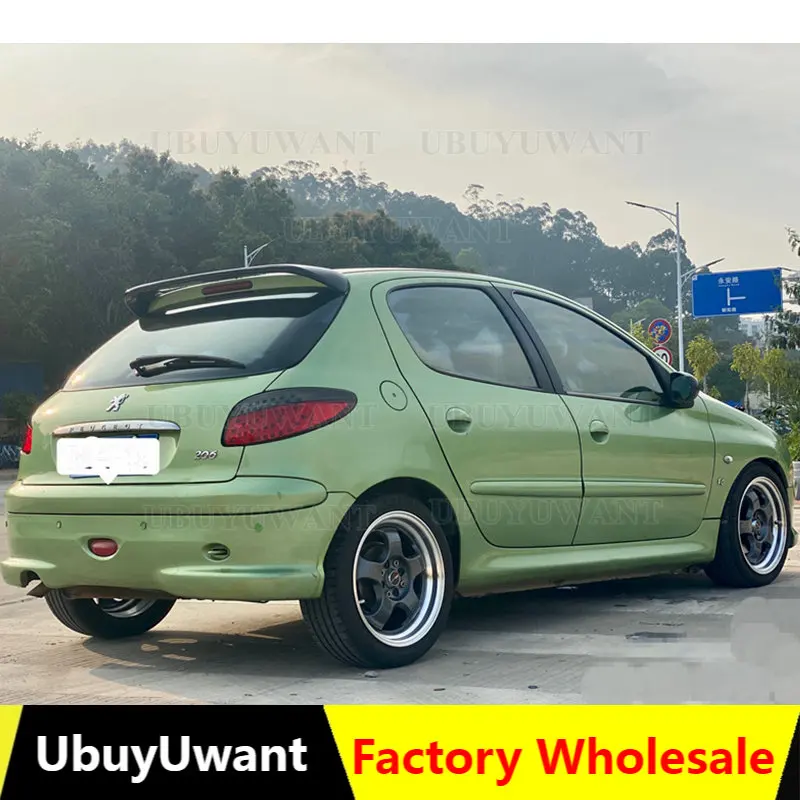 

Car Styling ABS Plastic Material DIY Color Rear Trunk Boot Wing Roof Lip Spoiler For Peugeot 206 Spoiler 2008-2013