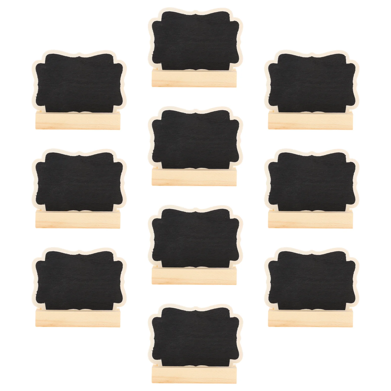 10 مجموعة خشبية منضدية السبورة حامل السبورة رسالة المجلس لحفل زفاف ديكور صغير الكتابة عرض علامة حلية