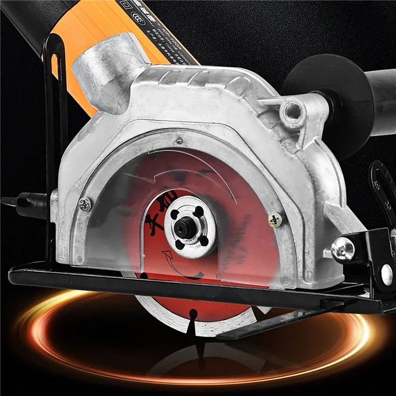 Imagem -06 - Suporte Universal do Rebarbador Polidor para a Base da Máquina de Corte Serra de Mesa Modificada com Tampa Protetora