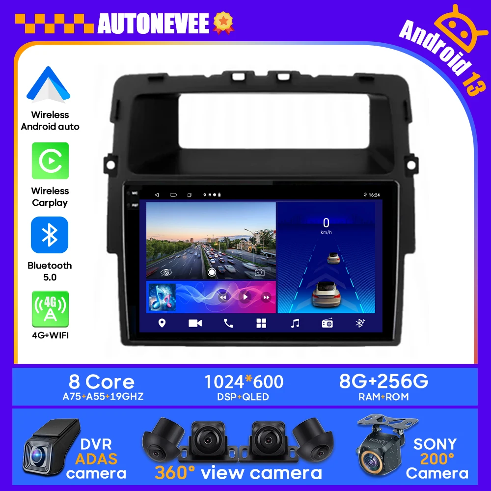 

Android Car For Nissan Primastar J4 For Opel Vivaro X83 For Renault Trafic 2 Stereo CPU Radio QLED Player Navigation Carplay BT