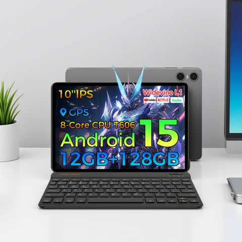 Teclast P30T Android 15 Tablet 10.1" IPS Max 12GB RAM 128GB ROM T606 8-core 6000mAh Keyboard/Case/Mouse/Stylus/Headphone/Stand