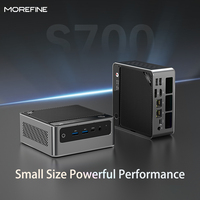 MOREFINE S700 Mini PC Intel Ultra 7 155H CPU 32GB DDR5 2TB NVMe M.2 SSD Triple Display Output WiFi6E BT5.3 Computer Gaming PC