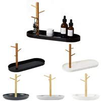 2025 New Nordic Bamboo Tree Branch Storage Tray Living Room Desktop Key Hanger Jewelry Display Frame
