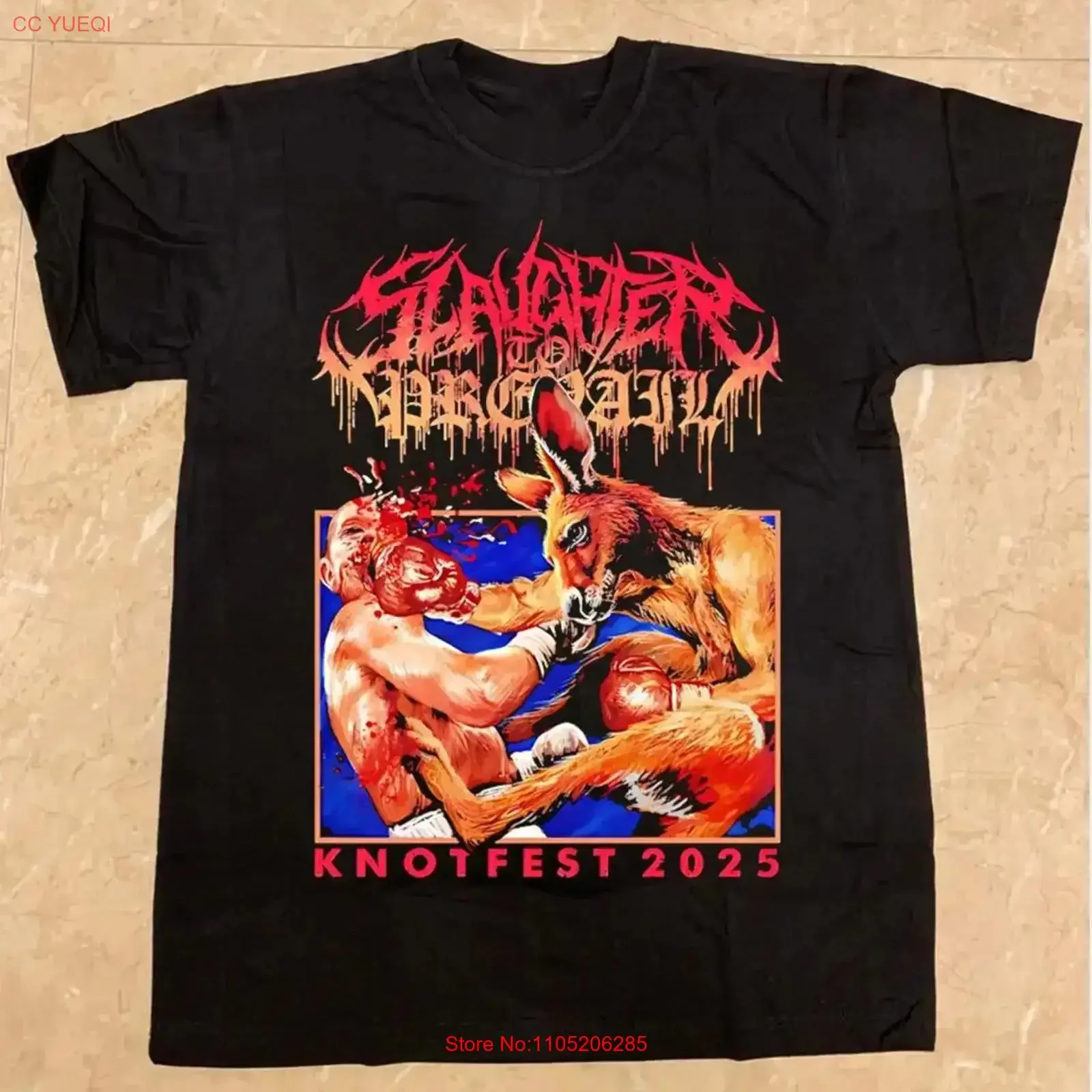 НОВАЯ футболка Slaughter To Prevail 2025 Knotfest For Fans S 5XL BM1127, винтажная стираная уличная одежда, удобная, стильная, универсальная