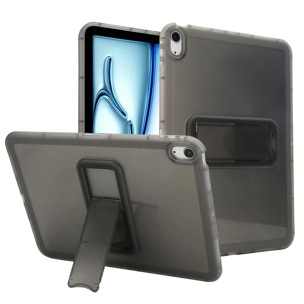 Transparency Stand Case for iPad Air11 2024 2025 11inch TPU Back Cover Shockproof Protective Shell for iPad Air4 5 6 Tablet Case