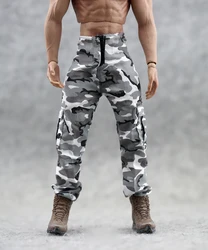 1/6 Scale Black and White Camouflage Pants Model for 12''Figures DIY Accessories