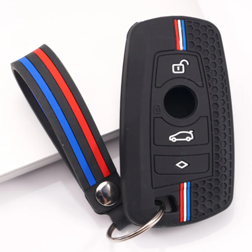 Silicone Key Cover Keychain For BMW 1 Series 2 Series 3 Series 4 Series 5 Series 7 Series X1 X2 X3 X4 X5 X6 Z4 M3 M5 Shockproof