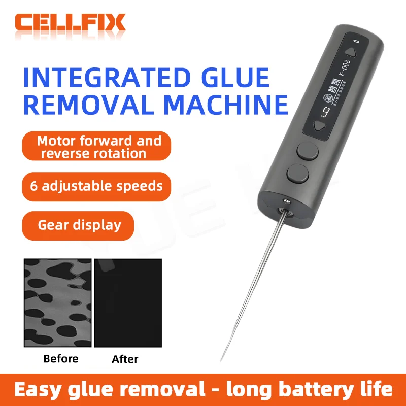 

ZHIKAI K-008 Electric Adhesive Remover - Professional Glue Residue Cleaner for Smartphone Watch Tablet Screen Phone Repair Tool