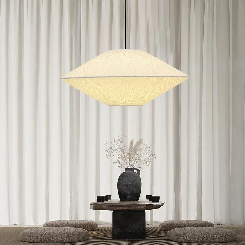 

Brera Pendant Lamp Japanese Fabric Pendant Lamp Creative Dining Room B&B Ceiling Chandelier E27 Lighting Living Bedroom Lig