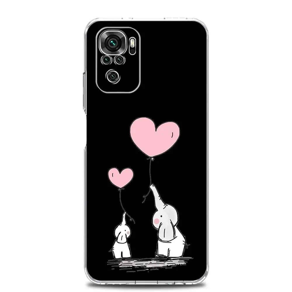 Couple Style Cartoon Phone Case For Xiaomi Redmi Note 13 12 5G 9S 9 8 10 11 Pro Plus 4G 9T 13C 12C10C 9C 9A 7 Pro Clear Cover