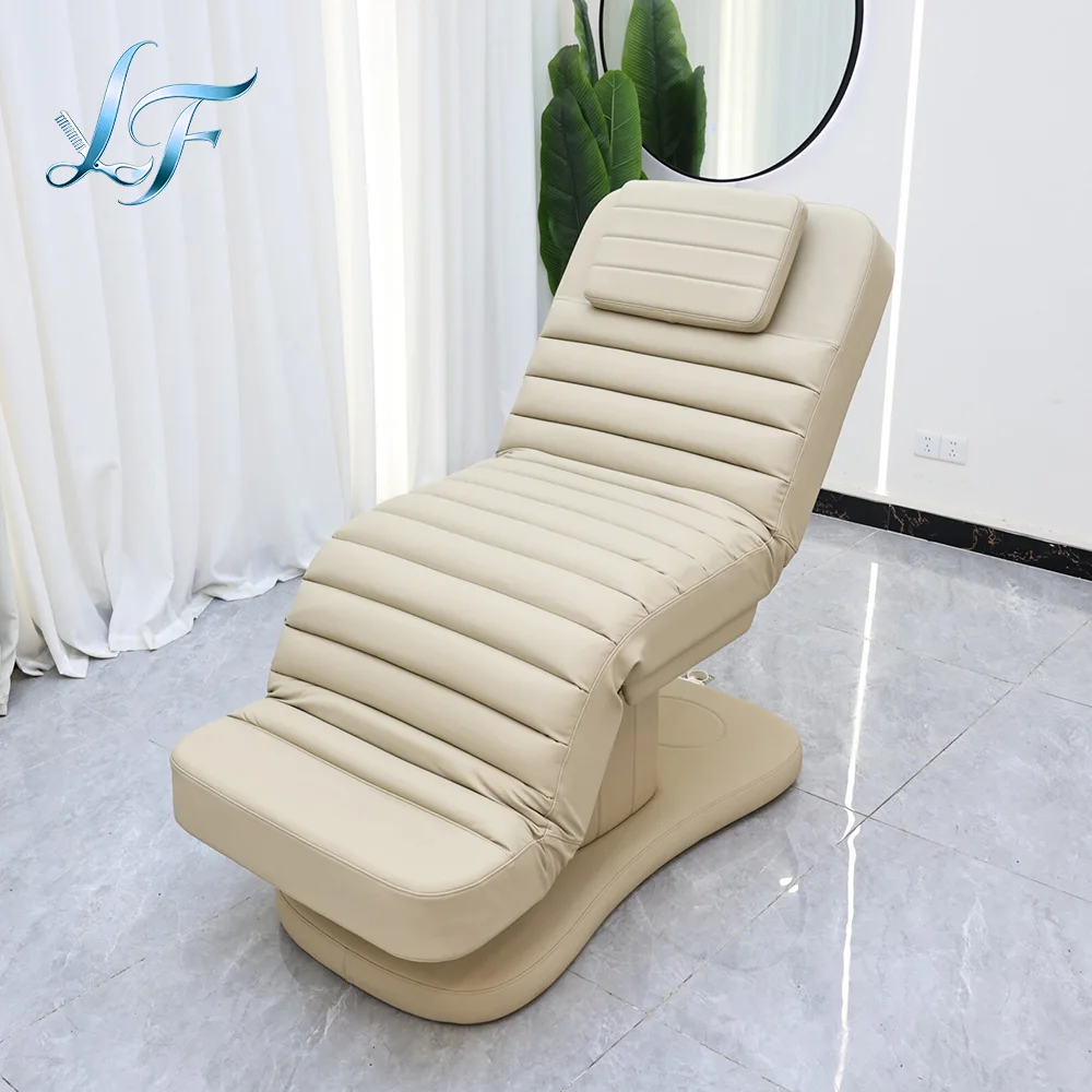 Premium 3 Motors Luxury Reclining Massage Bed Professional Tattoo Facial Eyelash Grafting Care Bed For Beauty Salon Use