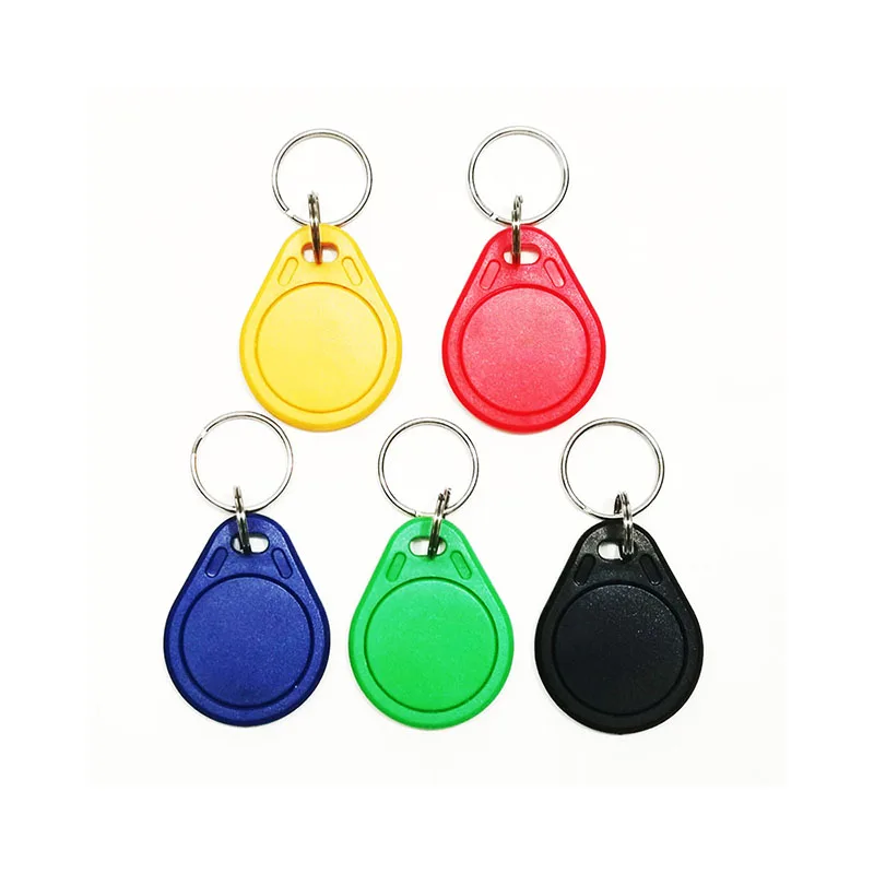 10Pcs RFID Keytags Mifare 13.56MHz 14443A M1 S50 Small Smart IC Key Ring Tag Keyfob Token Nfc Access Control Keycard