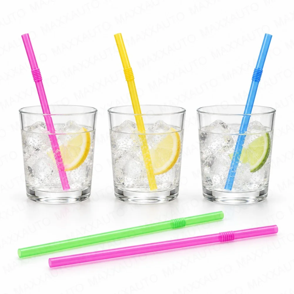 100-3000 Stück Trinkhalme, biologisch abbaubar, wiederverwendbar, für Smoothies, Geburtstage, Hochzeiten, Partys, Küche, mehrfarbige Trinkhalme, Dropshipping. – Detail 9