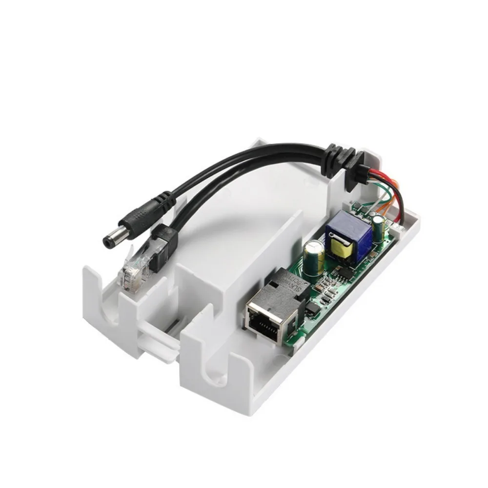 HUI-Tenda-Adaptateur répartiteur POE étanche, 10/100 régule l'alimentation électrique par Ethernet DC 44-57V vers DC 12V, sortie 1A pour caméra IP