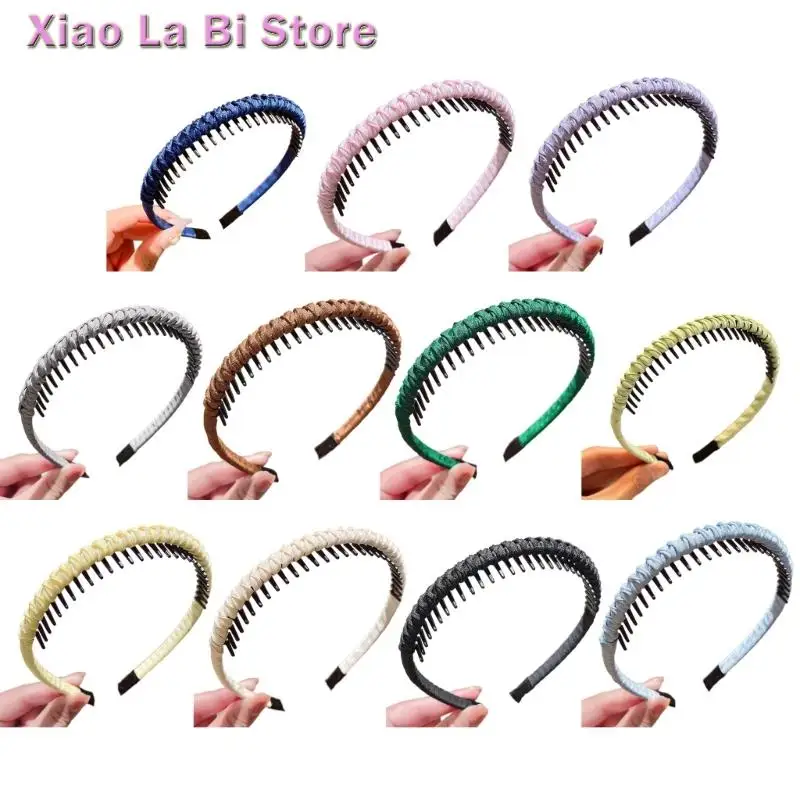 

XXFD Elastic Thin Headbands For Women NonSlip Teeth Design Exercise Spa Washing Breathable Hair Holder All Hairstyles