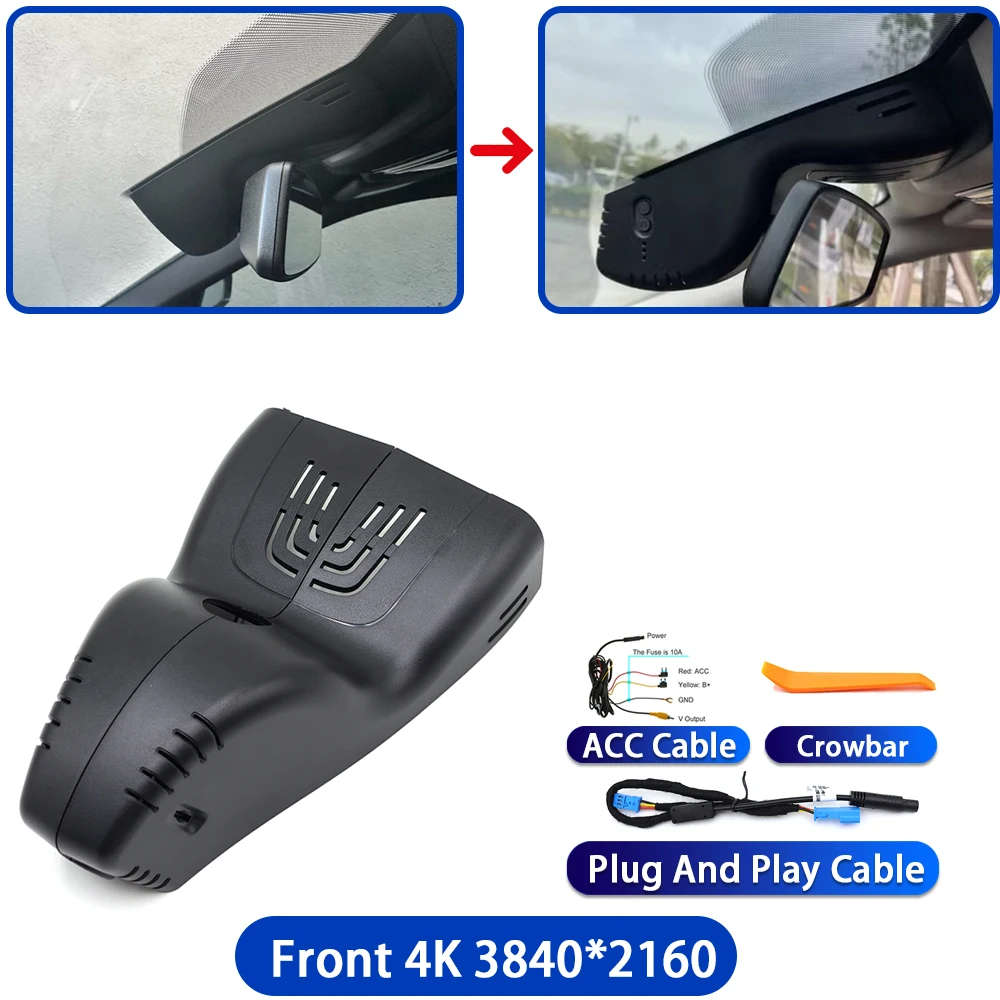 Dashcam camera DVR 4K UHD Wifi Plug & Play video recorder voor BMW 3 4 Serie G20 G21 G22 G23 G26 i3 G28 X5 G05 G18 X7 G07 iX5