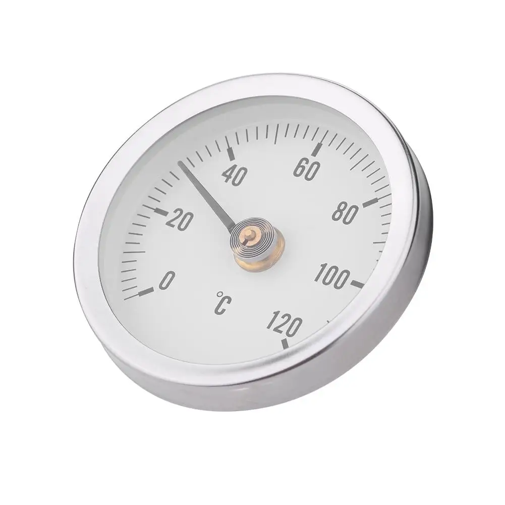 63mm Waterproof Dustproof Bimetal  Thermometer Range 0 to 120 Degrees For Pipe Surface Use