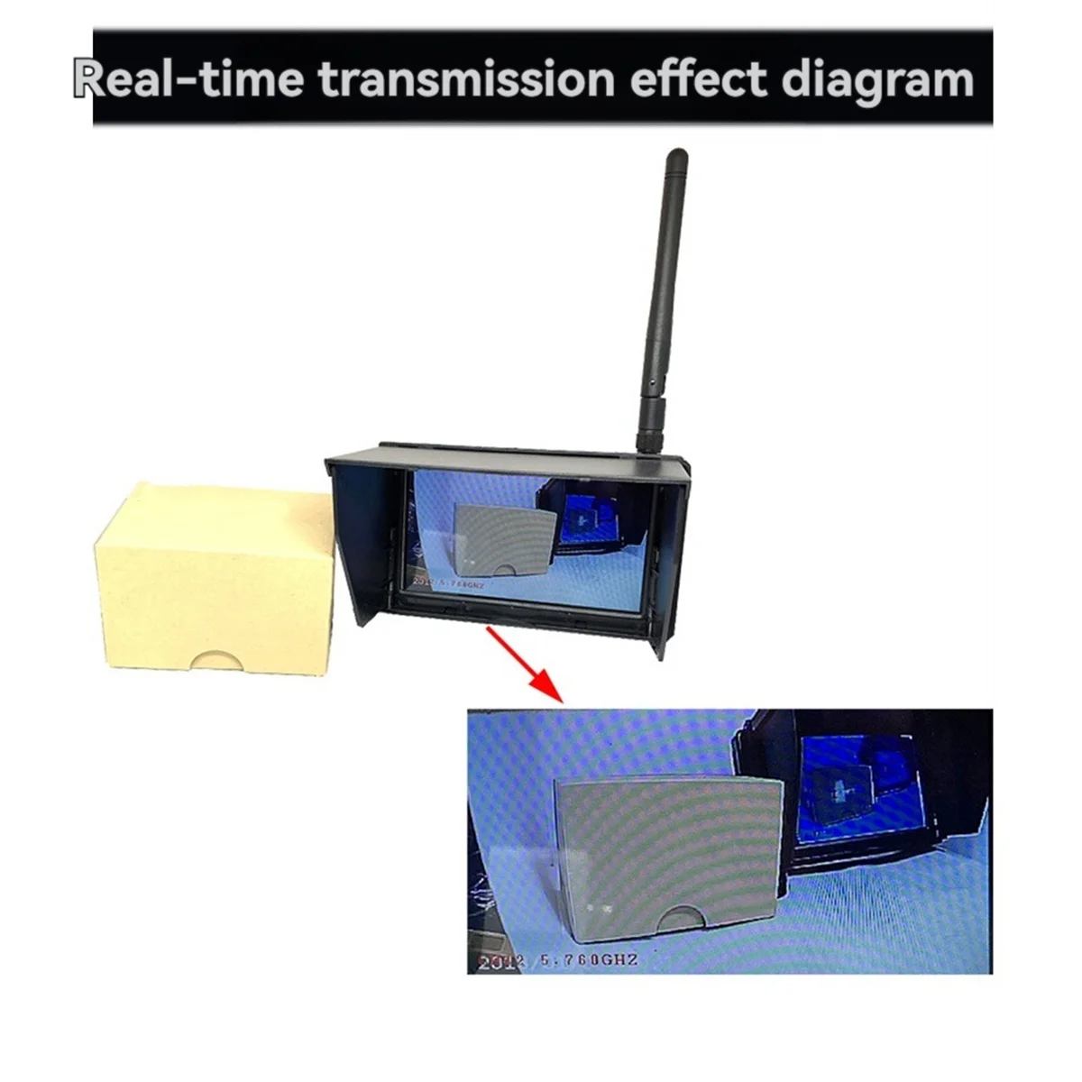 

4,3-дюймовый FPV-монитор 5,8G 48CH 16:9 NTSC/PAL 480x272 5645–5945 МГц Встроенный аккумулятор для RC Drone Racing SQ