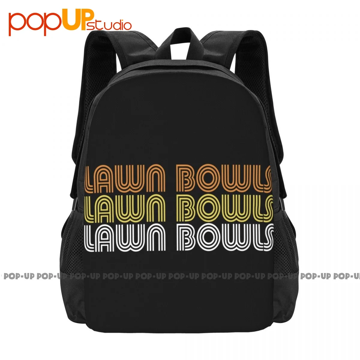 

Lawn Bowls Backpack Large Capacity Bookbag Creative 3d Printing Riding Backpack