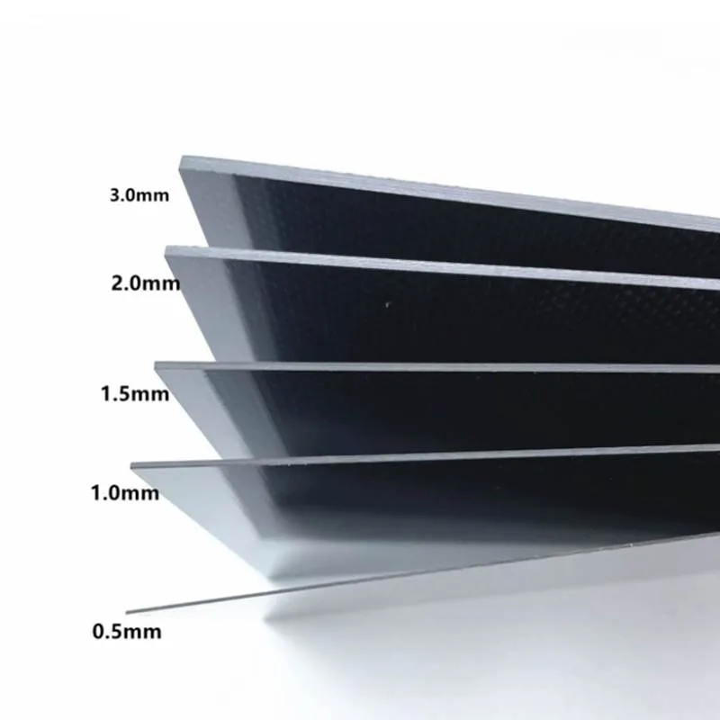 Carbon Fiber Board, High-Strength 3k Carbon Fiber Optical Board, Thickness 0.2mm-5mm