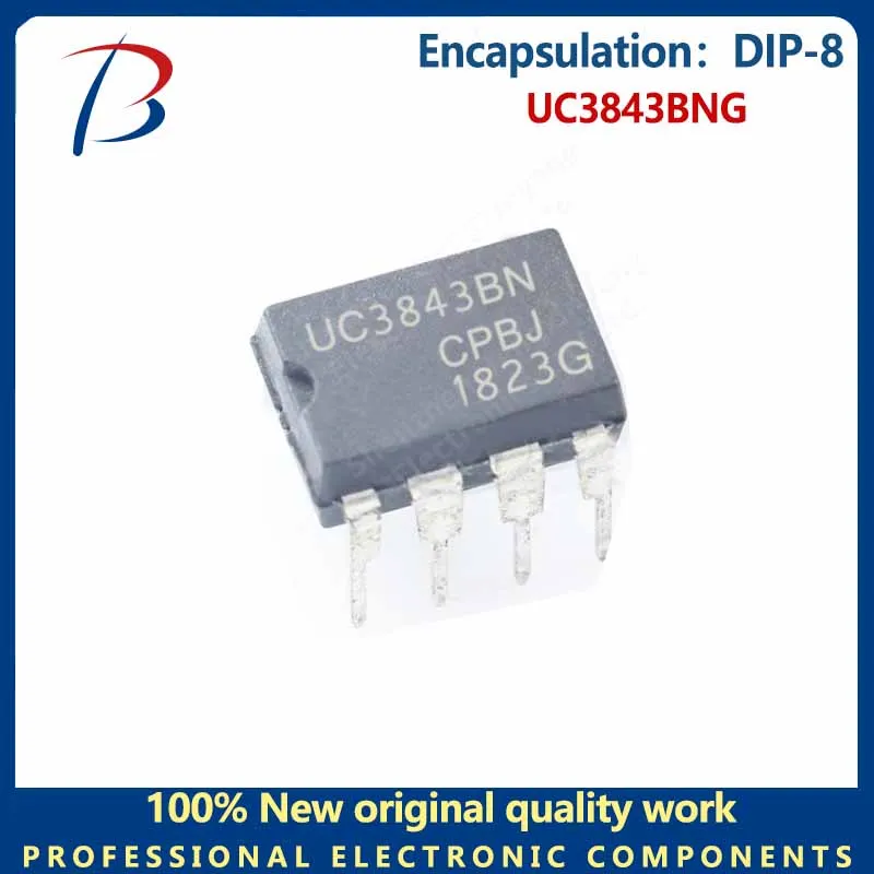 

10pcs UC3843BNG package DIP-8 in-line switch controller chip