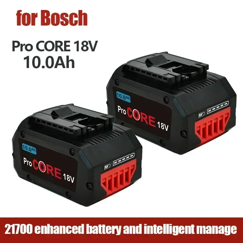 Batterie de rechange au lithium-ion, 18 V, 10,0 Ah, GBA18V80, pour perceuses Bosch 18 Volt MAX, outil électrique sans fil, haute qualité, 100%